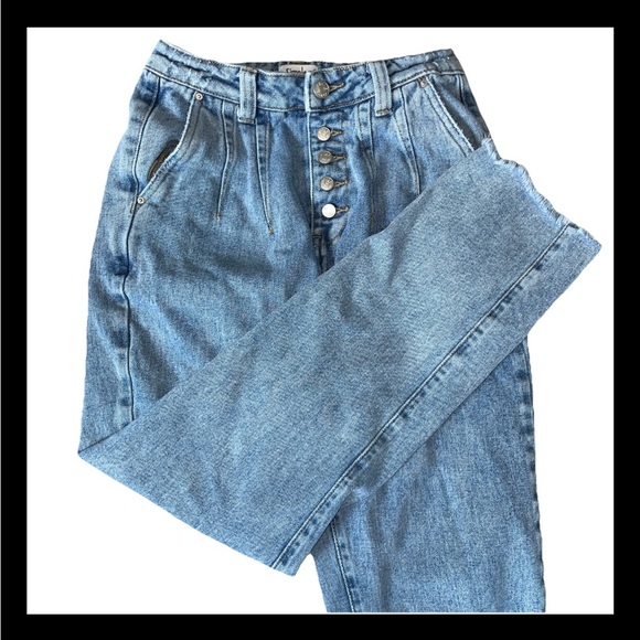 Denim - Simple Society Denim Jeans Size Women’s  1/25 Blue High Rise Straight Distressed